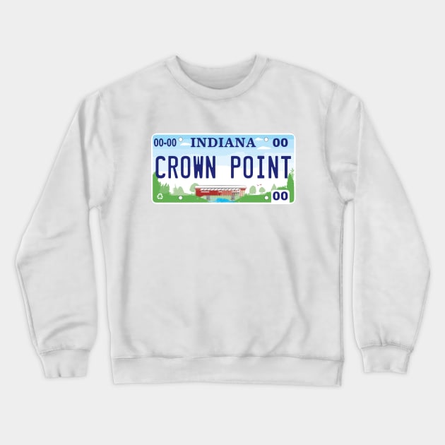 Crown Point License Plate Crewneck Sweatshirt by zsonn